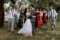 family and bridal party