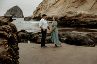 Dennis & Angie Engagement Cape Kiwanda Oregon