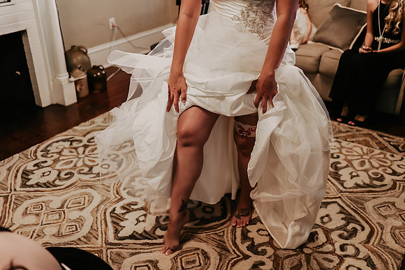 Keri & John Getting ready