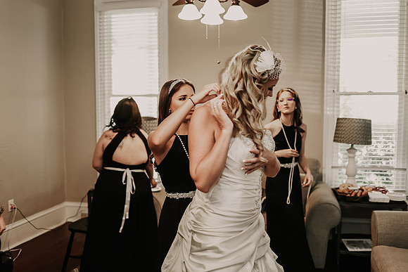 Keri & John Getting ready