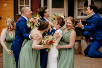 family and bridal party